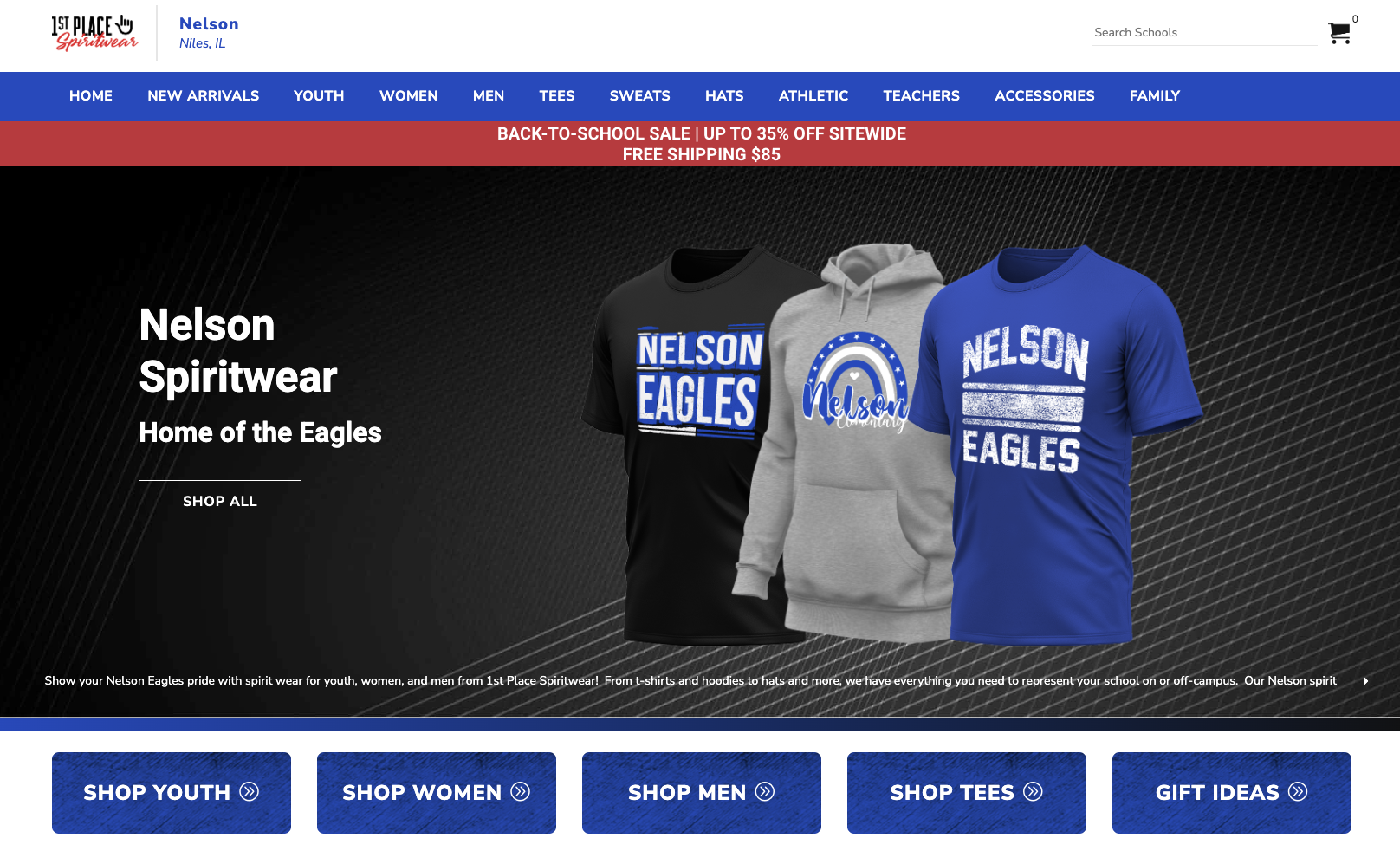 Nelson Eagles Spirit Wear preview